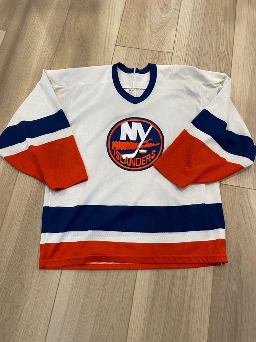 New York Islanders Kids White, Blue & Orange Hockey Jersey